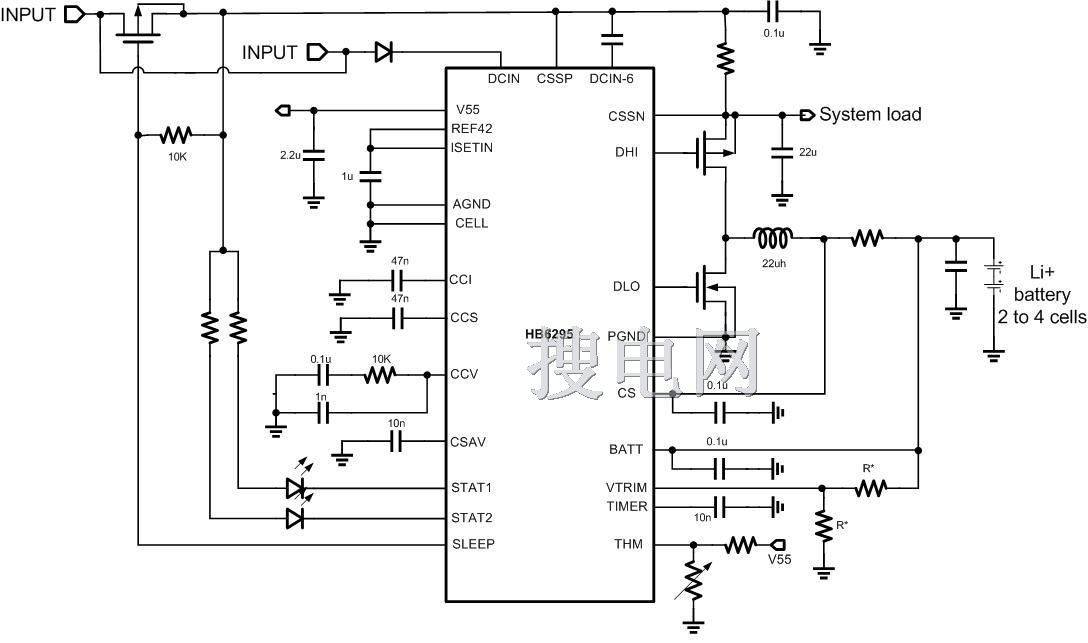 華太電子 專業(yè)IC 開關(guān)型2/3/4節(jié)鋰離子/鋰聚合物充管理電芯片HB6295